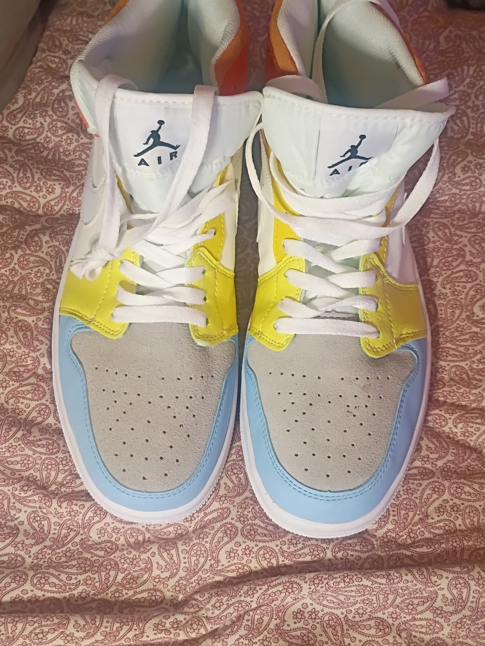 Jorda Air Force One Multicolor High-Top Sneakers.